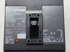 Square D Circuit Breaker PowerPact QG 225 3 Pole 240Vac 65Ka I-Line Thermal Mag