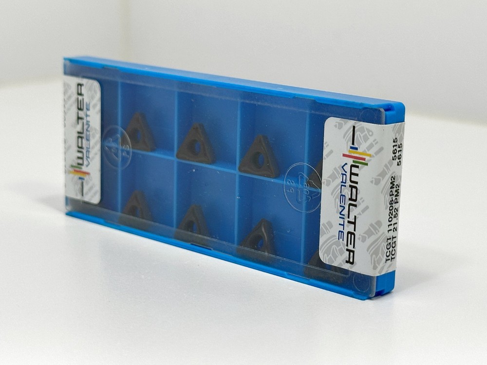 VALENITE TCGT 21.52 PM2 TCGT110208-PM2 New Carbide Insert 00599 Grade 5615 10pcs