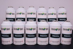 ENVIRO-SAFE 12 Cans- R600a Refrigerant – 6oz Inverted Piercing Style Top