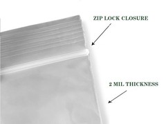1000ct Clear Resealable 4″x6″ Zip Seal Top Lock 2MIL Clear Plastic Bags Baggies
