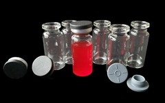 100pcs Lab 10ml Clear Vials+Caps 20mm Glass Bottles HPLC Beveled Edge Crimp Top