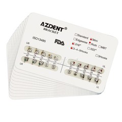 Dental Orthodontic Bracket Braces Mini Roth/MBT Slot .022/.018 3-4-5 Hooks USA