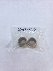 Flanged Sintered Bronze Sleeve Bushings Bearings 20x24x20mm Set of 2