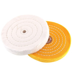 Luo Ke 5 Inch Polishing Wheel for Bench Grinder – 2 Pcs Buffing Wheel (50 Ply),