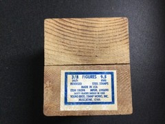 3/8 inch 9.5 mm Steel REVERSE Number Stamps Young Bros. Stamp Works Inc.