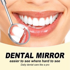 G.CATACC Dental Mirror, Stainless Steel Dentist Tool for 1 Count (Pack of 1)