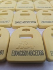 3M Hanging Mount HF RFID Tag 9505842, Yellow, 1.38″ x 1.15″ x 0.19″, 25 Pack