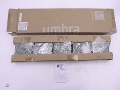 Set of 5 Umbra 1013501-149-C75 Charcoal Floating Shelves 4″ x 3″