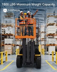 Forklift Safety Cage 36″x36″ Man Basket with Guardrail 1200 lbs for 1-3 People