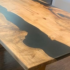 TABLE TOP EPOXY 1 GALLON KIT * CLEAR * UV RESISTANT * NON-TOXIC * BAR TOP * WOOD