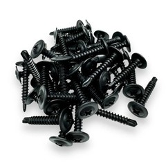 #8 x 1/2″ Phillips Black Sheet Metal Screws, Self Drilling (150 Qty)