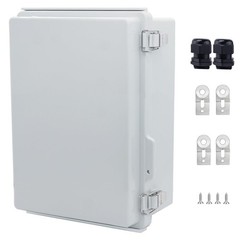 IP67 Waterproof Junction Box, ABS Plastic Electrical 11″x7.5″x5.1″, Grey