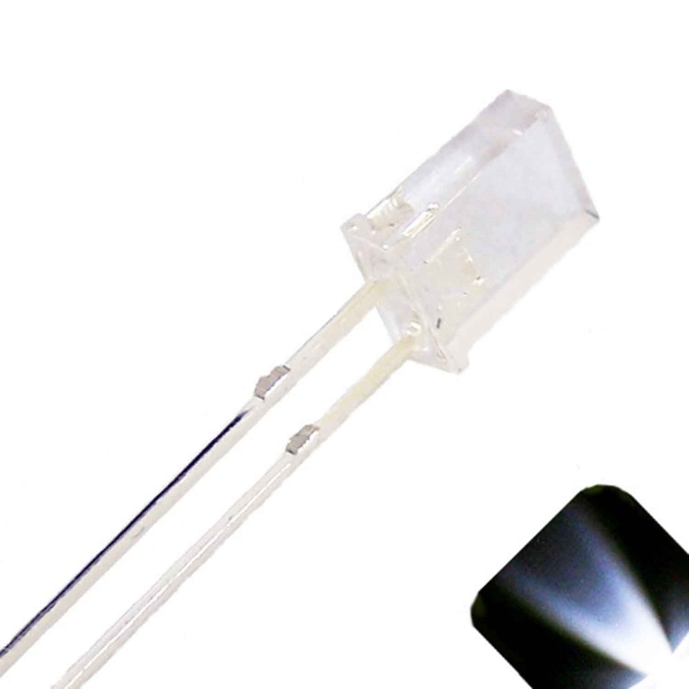 5 x 2x5x7mm Rectangle LEDs Cool Clear White LED Square x 2 5 7 – 7x5x2 mm
