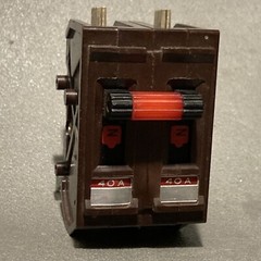 Wadsworth A240NI 40 Amp 2 Pole 2P Type A METAL FOOT Circuit Breaker A240N A240