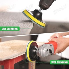 4 Inch Wet Dry Diamond Polishing Sanding Pads Discs Concrete Granite Glass Stone