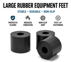 1 1/2″ X 1 1/2″ HD XL Heavy Load Rated Rubber Feet for Equipment 4 per Package