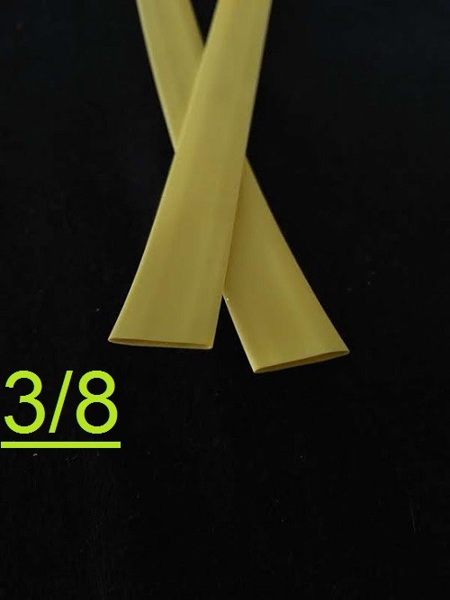3/8 ” inch 9.5mm YELLOW 2:1 heat shrink tubing polyolefin (1FOOT)