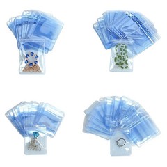MITOB Self Seal Plastic Bags Zipper Lock Clear 15x15cm (5.9×5.9 inch),