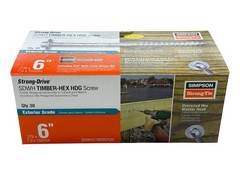 Strong-Drive® SDWH TIMBER-HEX HDG Screw — 0.276 in. x 6 in. 3/8 Hex (30-Qty)