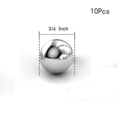 (10Pcs, 3/4″) High-Precision Steel Ball 304 Stainless Steel Bearing Ball G100