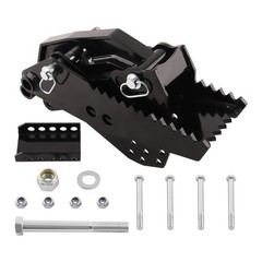 Thumb Backhoe and Fronthoe Excavator Bolt On Universal For Kubota Deere Black