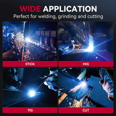 ARCCAPTAIN True Color Auto Darkening Welding Helmet for Arc Tig Mig with Light🔥