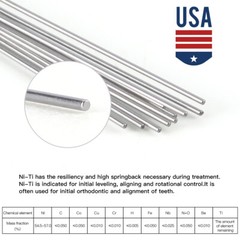 AZDENT 10 Packs Dental Orthodontic Niti Round Arch Wires/ Buccal Tubes /Brackets