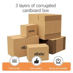 25 pcs 16″x12″x8″ Shipping Packing corrugated cardboard boxes ebay UL