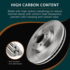 11.65″ Front 10.63″ Rear Brake Rotors for Chevy HHR Cobalt Malibu 2004-2012