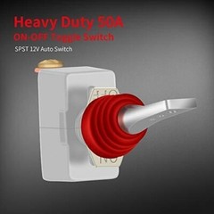 Ip65 Waterproof Toggle Switch 50 Amp 12v Heavy Duty On Off Switch 12 Volt 2 Pin