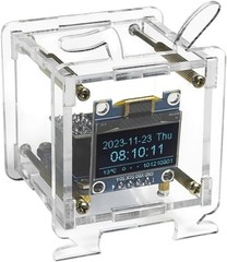 1Set ESP8266 DIY Electronic Display Mini Clock Kit With Shell Soldering Project