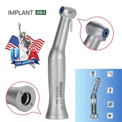 Dental 20:1 Reduction Implant Contra Angle Low Speed Push Button Handpiece