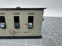 Vintage Step Attenuator 75 Ohms 1dB to 70dB BNC Connectors 1/2 Watt Max