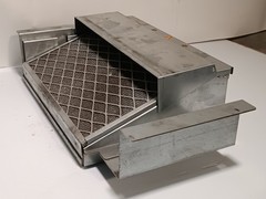 Unbranded air curtain blower module w/ filter, dual ebmpapst 5656S 230V