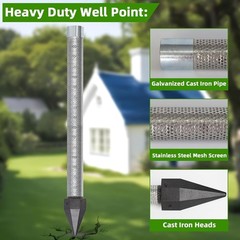 Stainless Steel 1-1/4 Drive Point Well Kit*-