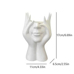 1 pc Creative Body Shape Pen Holder Desk Organizer Makeup Brush Stand