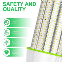 LED Corn Light Bulb 800W Equivalent 30000LM 200W Garage Warehouse Lights Fixture