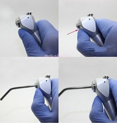 Dental 3 Way Air Water Spray Triple Syringe Handpiece w/ 2 Nozzles Tips Tubes A*