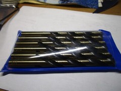 12.40mm x 152.0mm OAL 135° Split Black / Gold HSS Straight Jobber Drill QTY 6