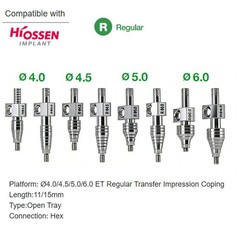 Hiossen ET Dental Titanium Locator Healing Abutment Transfer Impressions Analog
