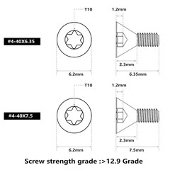Screws Set 30Pcs for Red Dot Sight Optics and Mount Includes #4-40 in 6.35mm/…