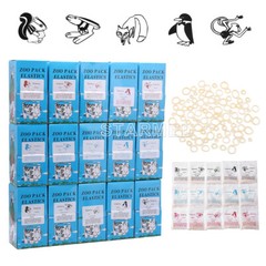 5000Pcs Dental Ortho Elastic Rubber Bands 1/4 3/16 1/8 5/16 3.5OZ 5.0OZ 6.5OZ