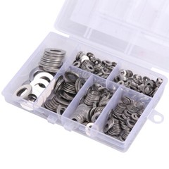 660 Pcs 304 Stainless Steel Flat Washers Assortment Kit 6 Sizes M3-M10
