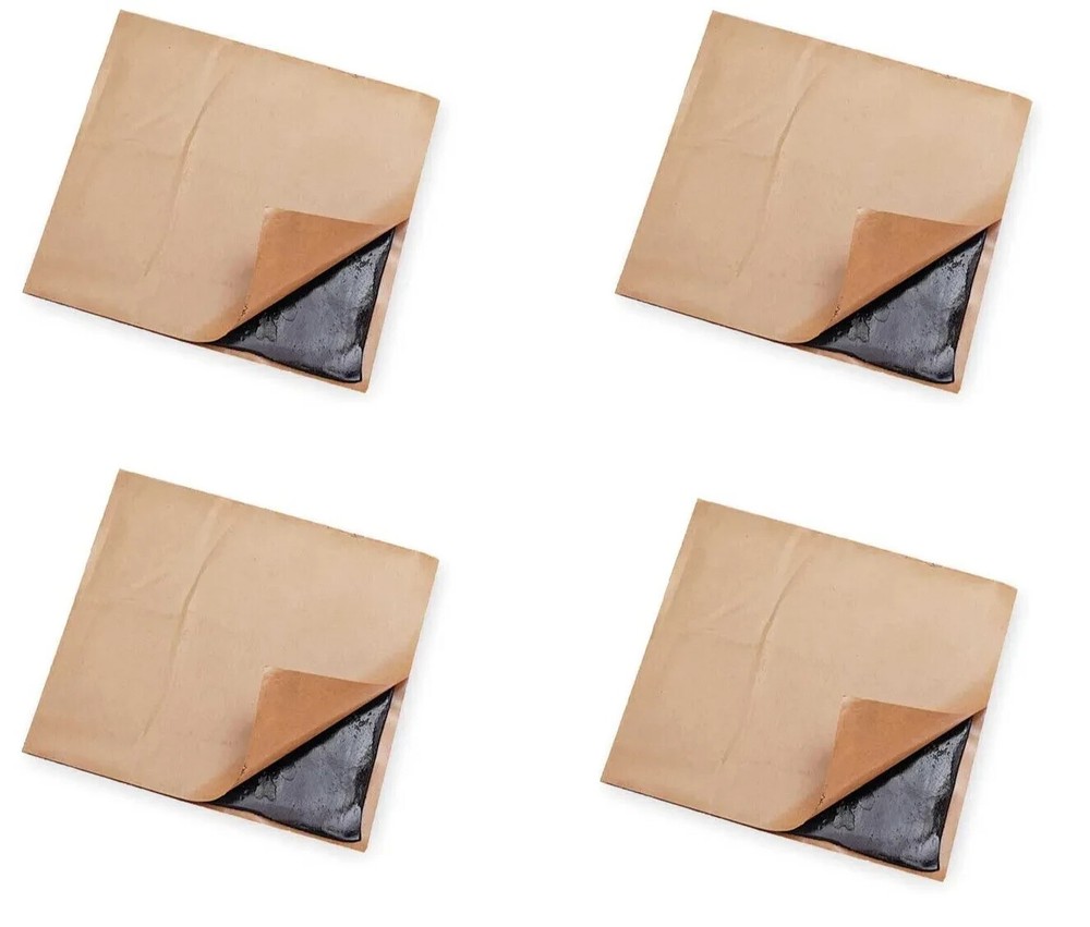 General Sealants 4″ x 4″ x 1/8″ Thick Butyl Adhesive Pads 10 Pack