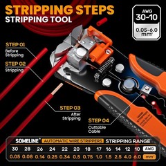 Heat Shrink Connector Crimp Tool Kit – with 48 Sizes (22-10 AWG) Marine Grade He