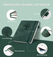 Password Book with Alphabetical Tabs, Small (4.5 x 5.9 inch), Green