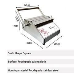 Round Square Sushi Roller Making Machine Rolls Porphyra Wrapped Rice Machine