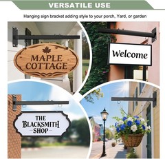 20″-28″ Scalable Hanging Sign Bracket, Sign Brackets Hanging Sign Outside