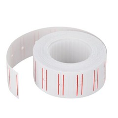20 Rolls 600/Roll White Red Line Price Gun Paper Tag Labels Free Ink for MX 5500