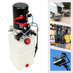 5.68L/6QT Single Acting Hydraulic Pump Hydraulic Pump Motor 1.6KW DC12V 3000RPM